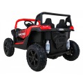 Buggy ATV Strong Racing pre 2 deti Červený + Bezkefkový motor + Nafukovacie kolesá + Audio LED