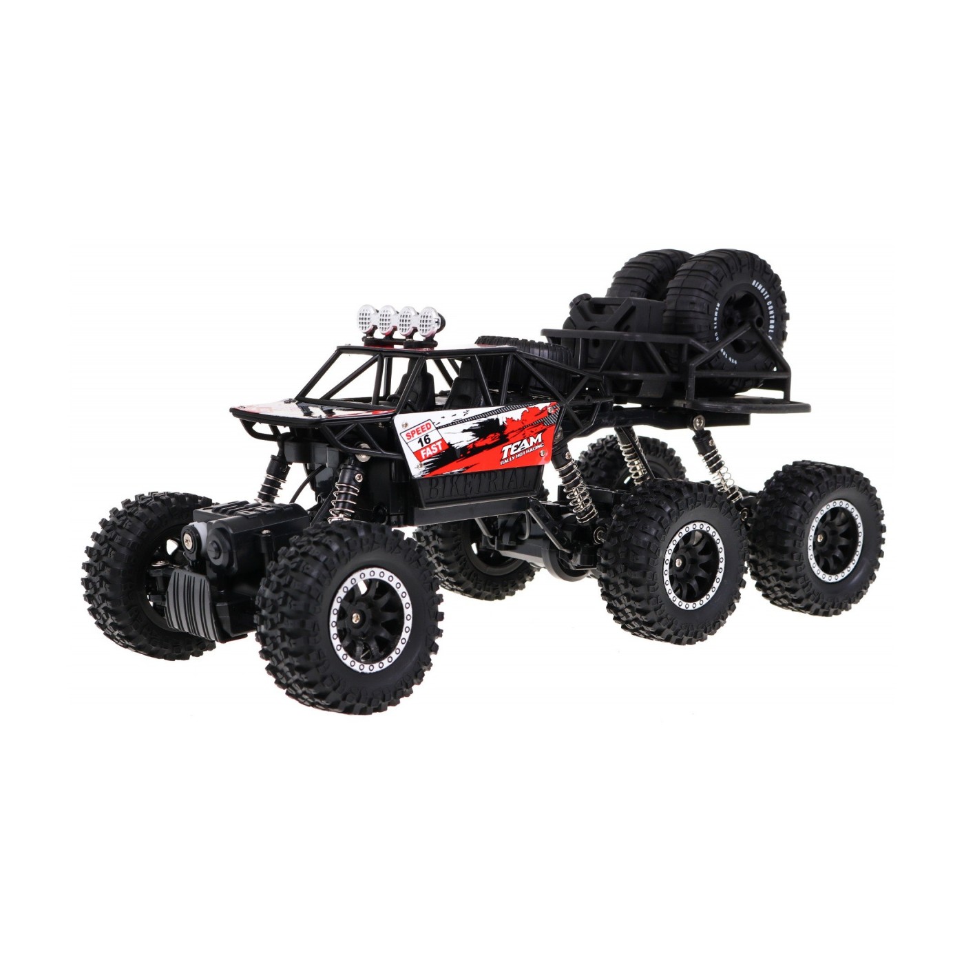 Crawler High pre deti 8+ Diaľkovo ovládaný model 1:14 Pohon 6x6 + Náhradné kolesá