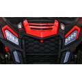 Buggy ATV Strong Racing pre 2 deti Červený + Bezkefkový motor + Nafukovacie kolesá + Audio LED