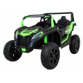 Buggy ATV Strong Racing pre 2 deti Zelený + Bezkefkový motor + Nafukovacie kolesá + Audio LED