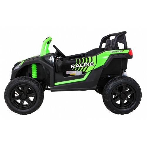 Buggy ATV Strong Racing pre 2 deti Zelený + Bezkefkový motor + Nafukovacie kolesá + Audio LED