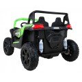 Buggy ATV Strong Racing pre 2 deti Zelený + Bezkefkový motor + Nafukovacie kolesá + Audio LED
