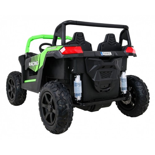 Buggy ATV Strong Racing pre 2 deti Zelený + Bezkefkový motor + Nafukovacie kolesá + Audio LED