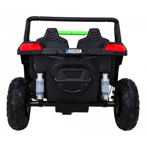 Buggy ATV Strong Racing pre 2 deti Zelený + Bezkefkový motor + Nafukovacie kolesá + Audio LED