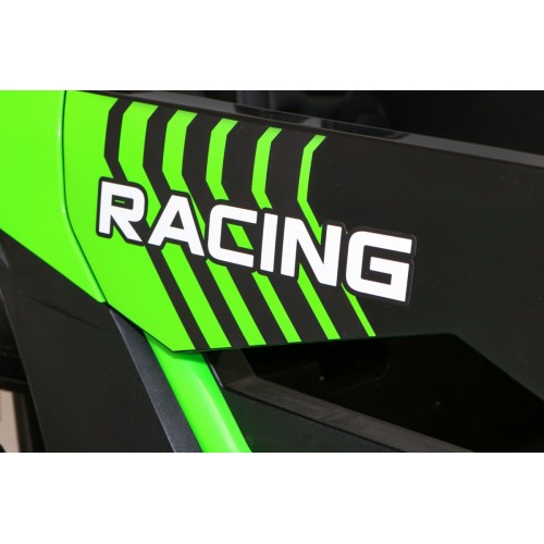 Buggy ATV Strong Racing pre 2 deti Zelený + Bezkefkový motor + Nafukovacie kolesá + Audio LED