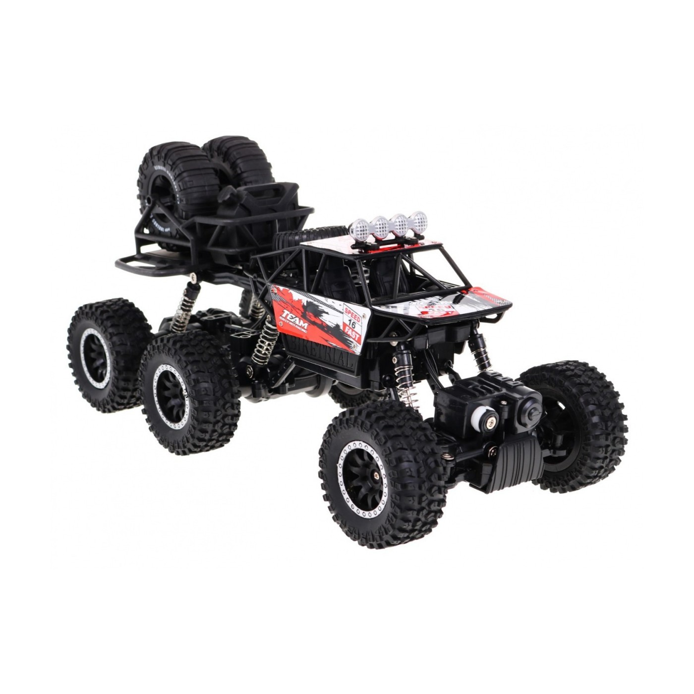 Crawler High pre deti 8+ Diaľkovo ovládaný model 1:14 Pohon 6x6 + Náhradné kolesá