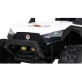 Buggy Clash na batériu pre 2 deti Biely + Ovládač + Pohon 4x4 + Nastaviteľné sedadlo + Rádio MP3 + LED