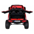 Buggy Clash na batériu pre 2 deti Červený + Ovládač + Pohon 4x4 + Nastaviteľné sedadlo + Rádio MP3 + LED