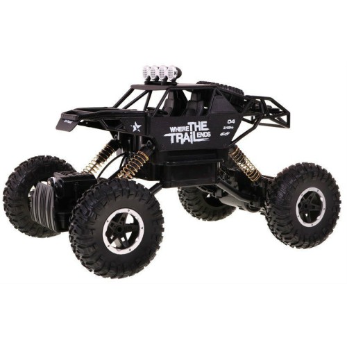 Auto 1 14 Kovový Crawler 4x4 Štvorkolka R C 2 4G Čierny