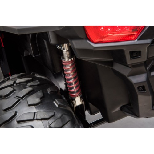 Buggy Racer pre deti Červený + Pohon 4x4 + Ovládač + Pomalý štart + Kufor + EVA + LED MP3