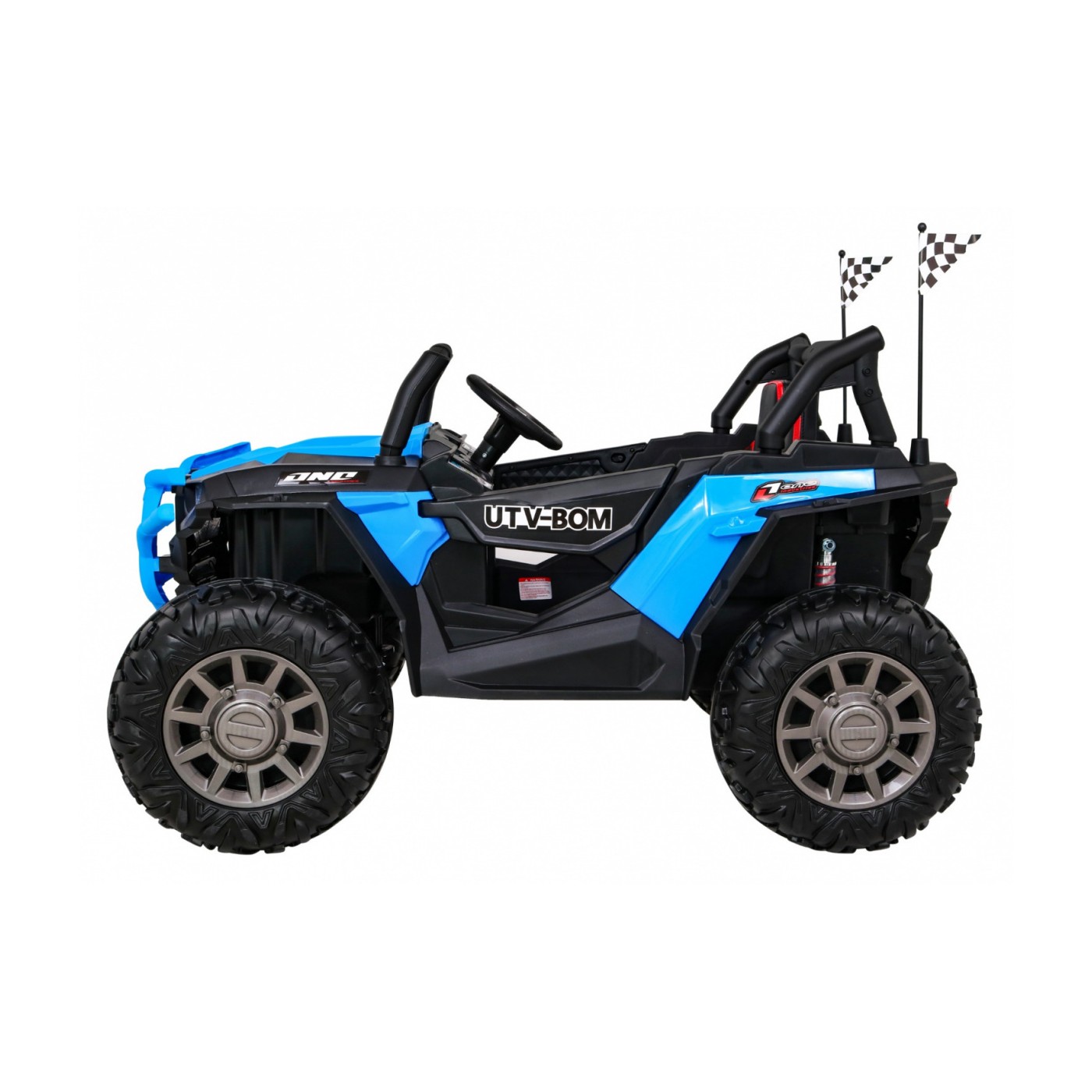 Buggy Racer pre deti Modrý + Pohon 4x4 + Ovládač + Pomalý štart + Kufor + EVA + LED MP3