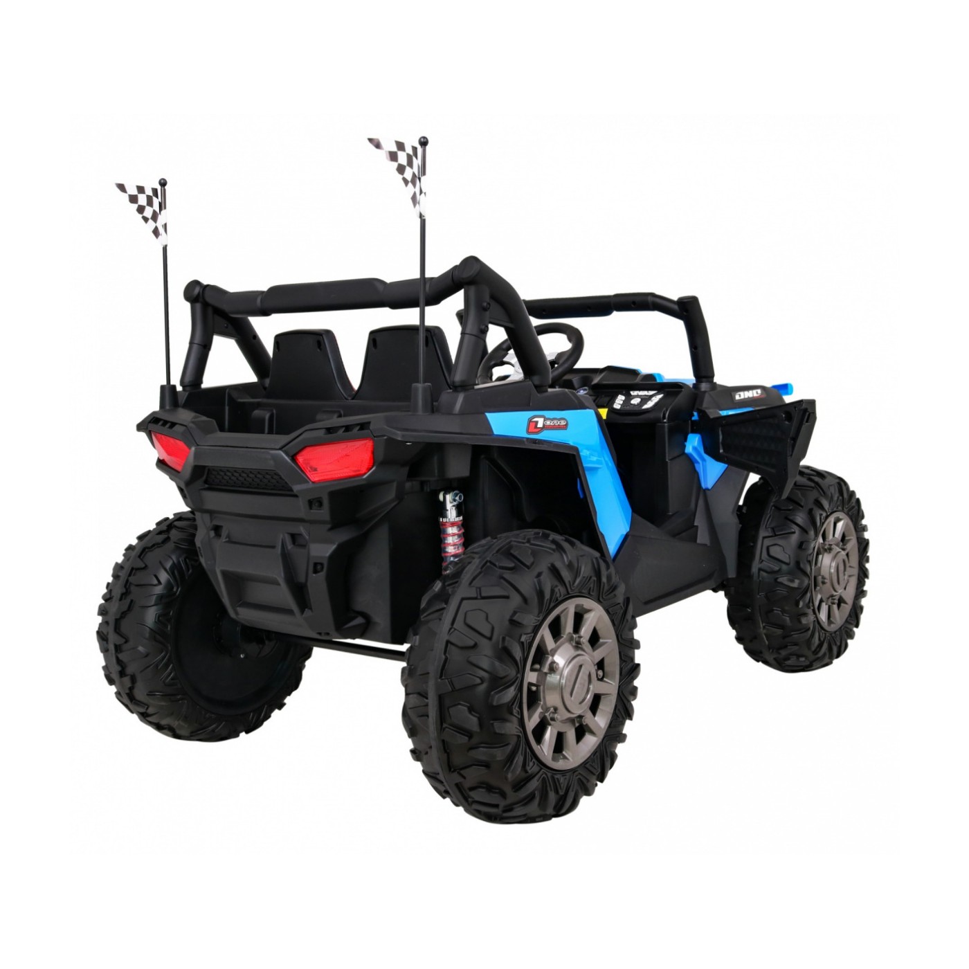 Buggy Racer pre deti Modrý + Pohon 4x4 + Ovládač + Pomalý štart + Kufor + EVA + LED MP3