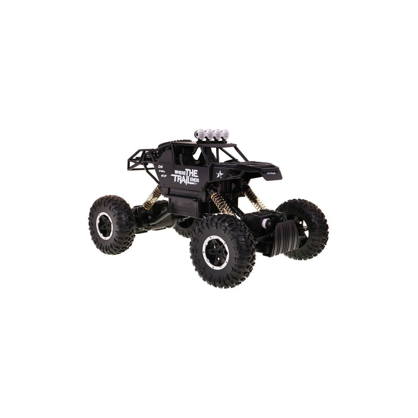 Auto 1 14 Kovový Crawler 4x4 Štvorkolka R C 2 4G Čierny