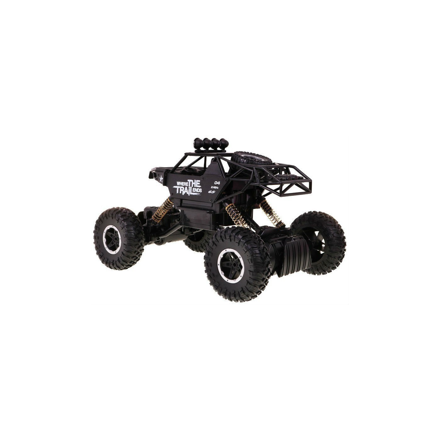 Auto 1 14 Kovový Crawler 4x4 Štvorkolka R C 2 4G Čierny
