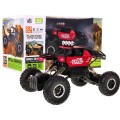 Auto 1 14 Kovový Crawler 4x4 Štvorkolka R C 2 4G Červený