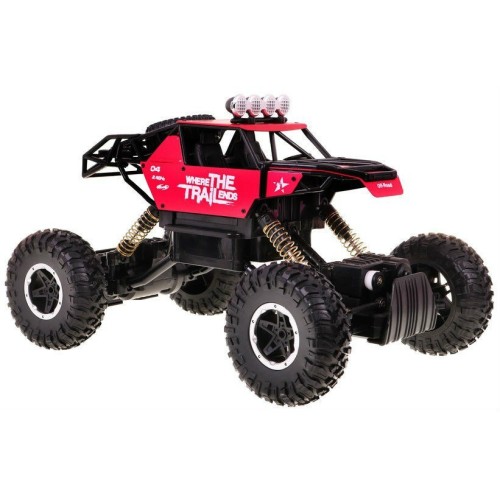 Auto 1 14 Kovový Crawler 4x4 Štvorkolka R C 2 4G Červený