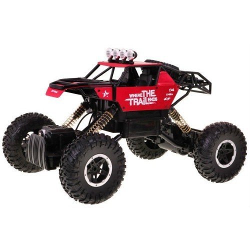 Auto 1 14 Kovový Crawler 4x4 Štvorkolka R C 2 4G Červený