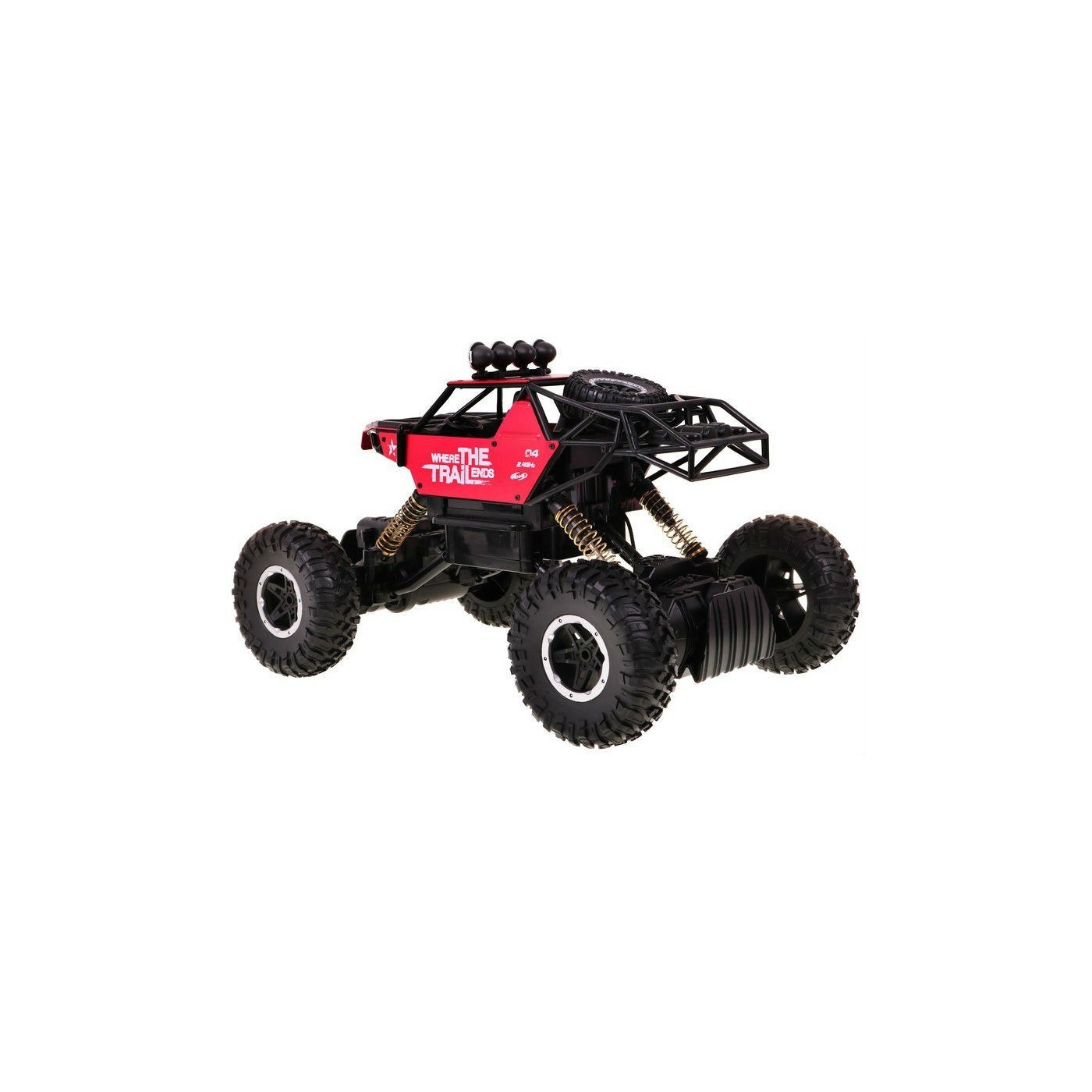 Auto 1 14 Kovový Crawler 4x4 Štvorkolka R C 2 4G Červený