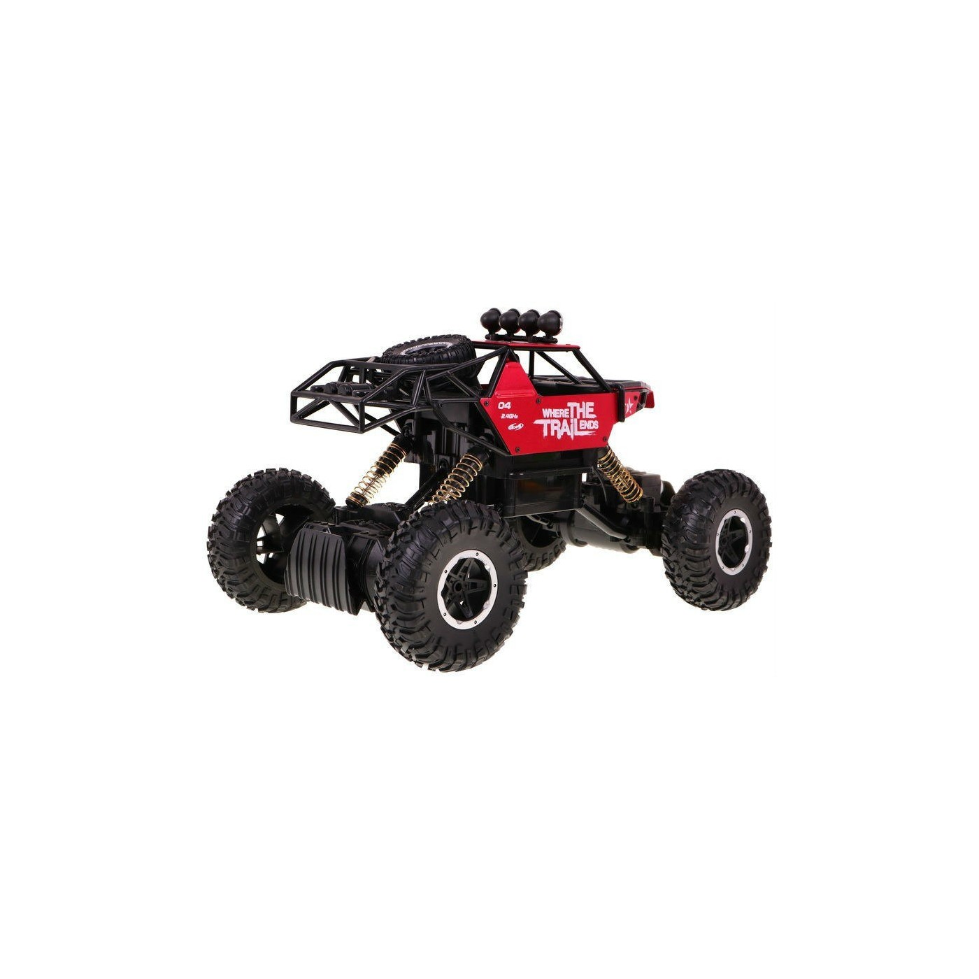 Auto 1 14 Kovový Crawler 4x4 Štvorkolka R C 2 4G Červený