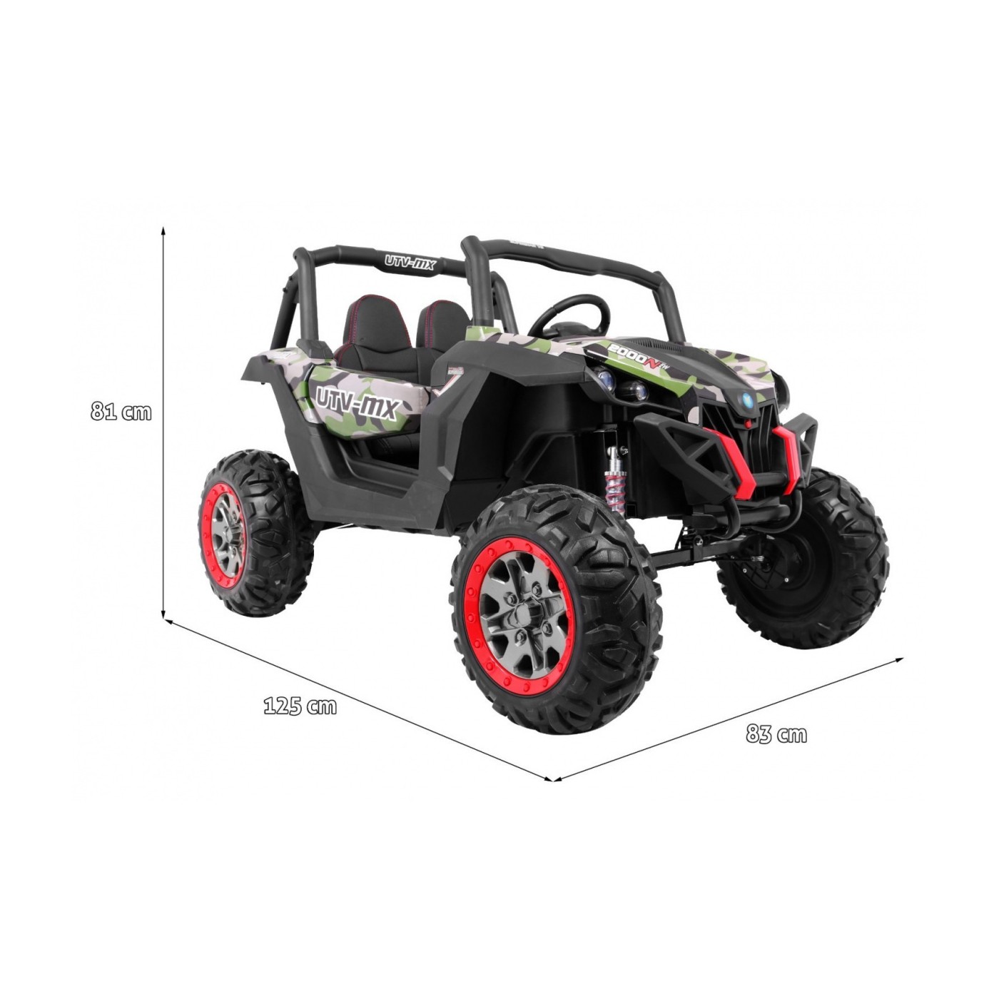 Buggy SuperStar pre deti Moro + Pohon 4x4 + Ovládač + Kufor + MP3 LED + Zámok dverí