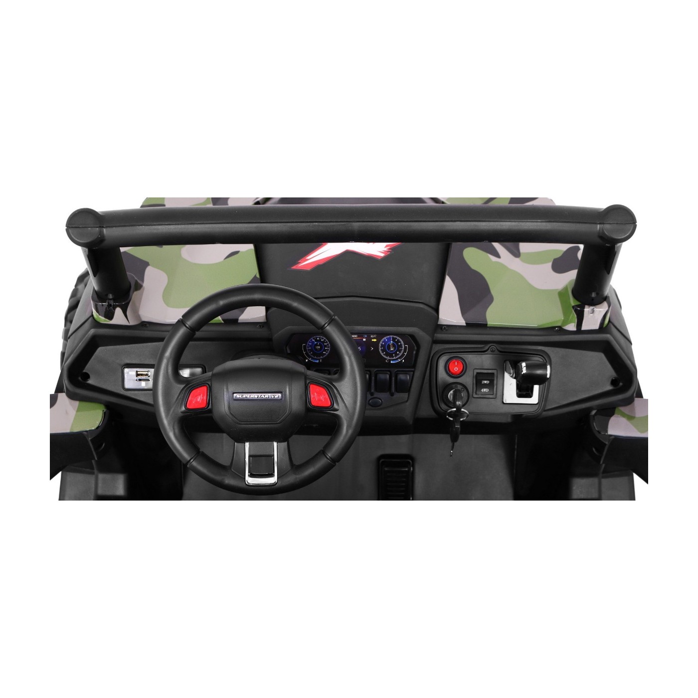 Buggy SuperStar pre deti Moro + Pohon 4x4 + Ovládač + Kufor + MP3 LED + Zámok dverí