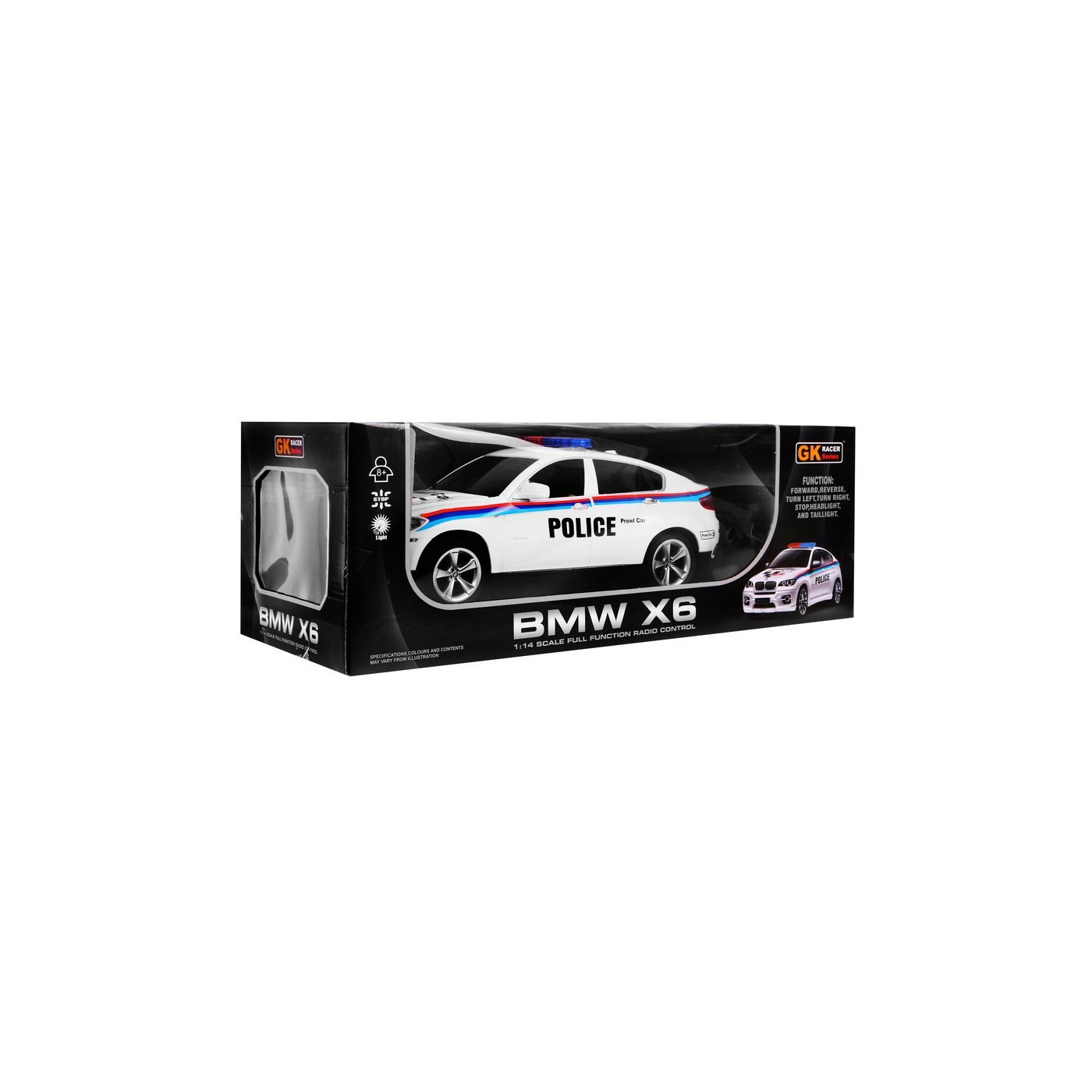Auto 1 14 R C Licencované Policajné auto Bmw X6 Polícia