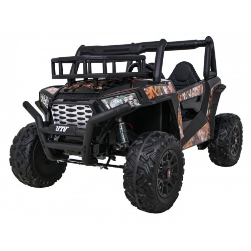 Buggy UTV Terénka pre deti Čierne + Ovládač + Kufor + Pomalý štart + EVA + MP3 LED