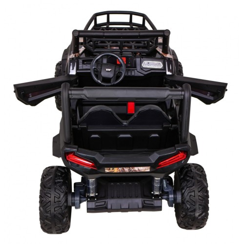 Buggy UTV Terénka pre deti Čierne + Ovládač + Kufor + Pomalý štart + EVA + MP3 LED