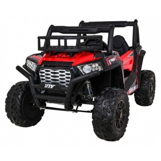 Buggy UTV Terénka pre deti Červené + Ovládač + Kufor + Pomalý štart + EVA + MP3 LED