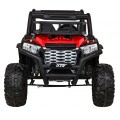 Buggy UTV Terénka pre deti Červené + Ovládač + Kufor + Pomalý štart + EVA + MP3 LED