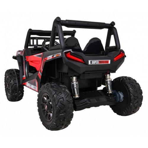 Buggy UTV Terénka pre deti Červené + Ovládač + Kufor + Pomalý štart + EVA + MP3 LED