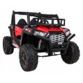 Buggy UTV Terénka pre deti Červené + Ovládač + Kufor + Pomalý štart + EVA + MP3 LED