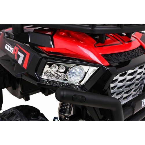 Buggy UTV Terénka pre deti Červené + Ovládač + Kufor + Pomalý štart + EVA + MP3 LED