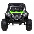 Buggy UTV Terénka pre deti Zelená + Ovládač + Kufor + Pomalý štart + EVA + MP3 LED