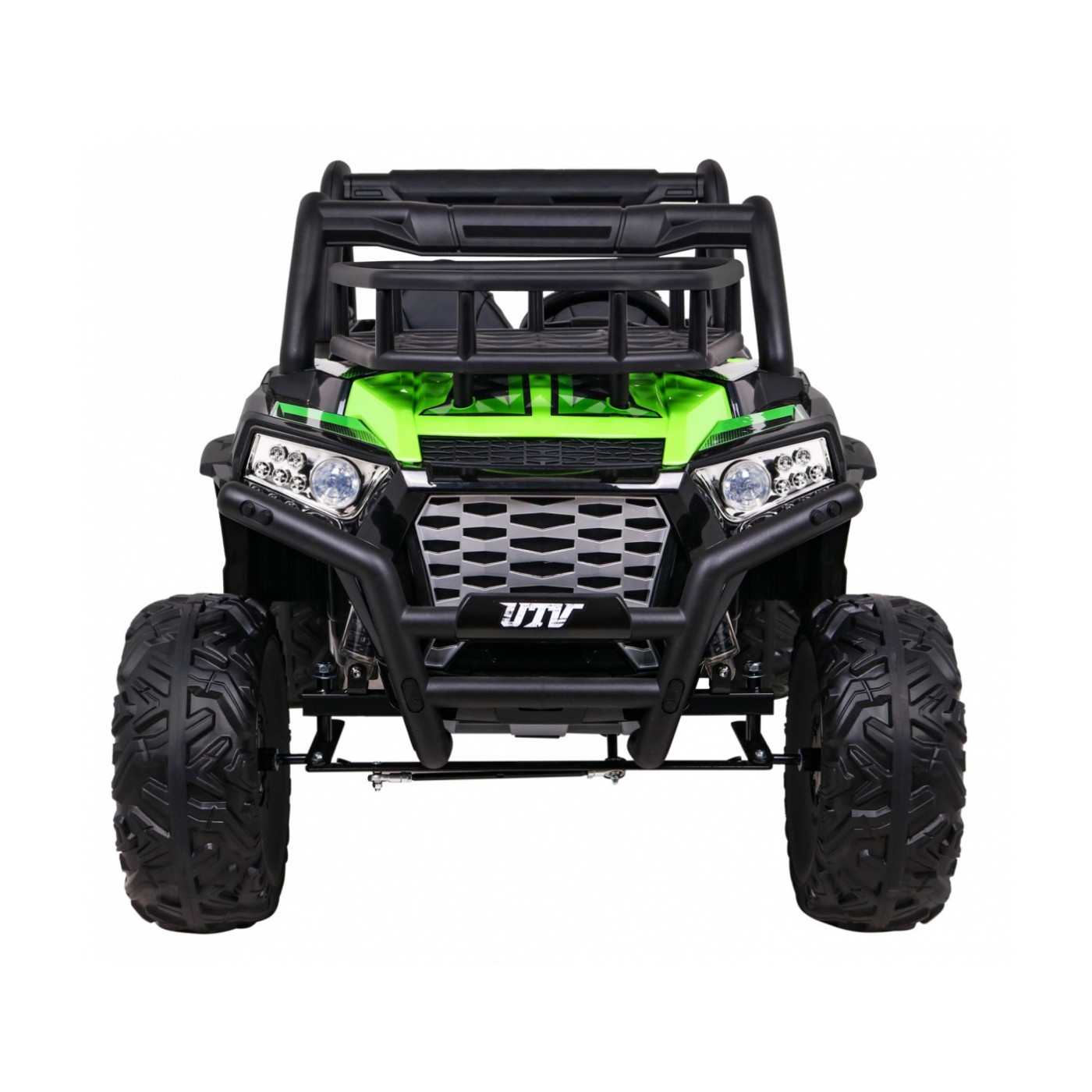 Buggy UTV Terénka pre deti Zelená + Ovládač + Kufor + Pomalý štart + EVA + MP3 LED