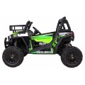 Buggy UTV Terénka pre deti Zelená + Ovládač + Kufor + Pomalý štart + EVA + MP3 LED