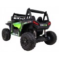 Buggy UTV Terénka pre deti Zelená + Ovládač + Kufor + Pomalý štart + EVA + MP3 LED