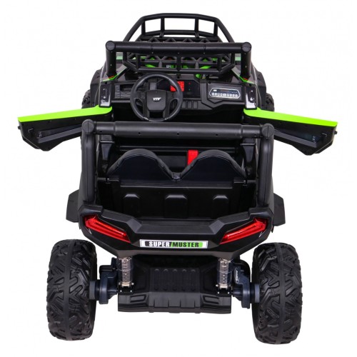 Buggy UTV Terénka pre deti Zelená + Ovládač + Kufor + Pomalý štart + EVA + MP3 LED
