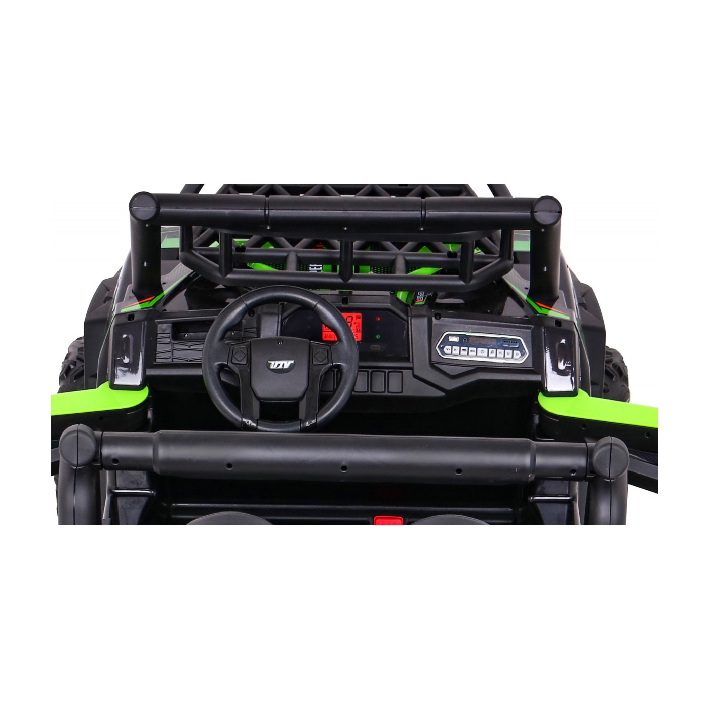 Buggy UTV Terénka pre deti Zelená + Ovládač + Kufor + Pomalý štart + EVA + MP3 LED