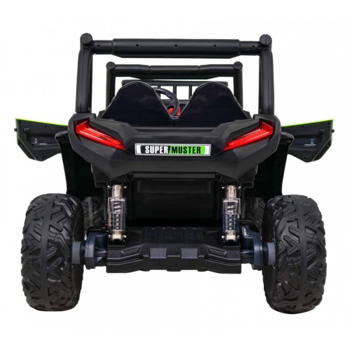 Buggy UTV Terénka pre deti Zelená + Ovládač + Kufor + Pomalý štart + EVA + MP3 LED