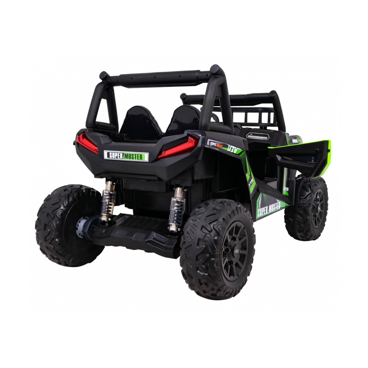Buggy UTV Terénka pre deti Zelená + Ovládač + Kufor + Pomalý štart + EVA + MP3 LED