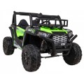 Buggy UTV Terénka pre deti Zelená + Ovládač + Kufor + Pomalý štart + EVA + MP3 LED