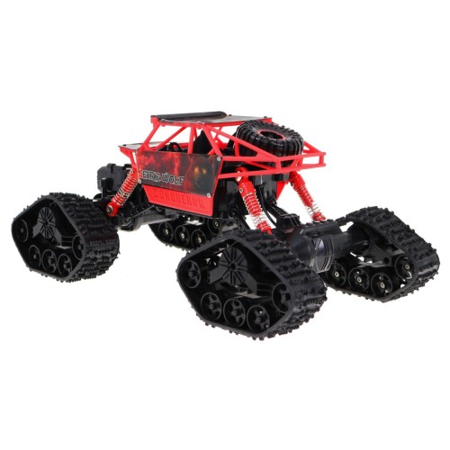 Diaľkovo ovládaný Crawler 2v1 pre deti 8+ Vymeniteľné kolesá + pásové pohony Pohon 4x4
