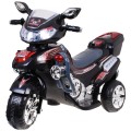 Motorka F928 na batériu pre deti Čierna + Kufor + Svietidlá + Klaxon + Melódie