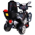 Motorka F928 na batériu pre deti Čierna + Kufor + Svietidlá + Klaxon + Melódie