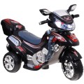 Motorka F928 na batériu pre deti Čierna + Kufor + Svietidlá + Klaxon + Melódie