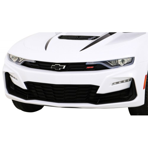 Chevrolet Camaro 2SS na batériu Biely + Ovládač + Kolesá EVA + Pomalý štart + Zvuky Svietidlá