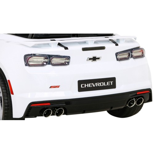Chevrolet Camaro 2SS na batériu Biely + Ovládač + Kolesá EVA + Pomalý štart + Zvuky Svietidlá