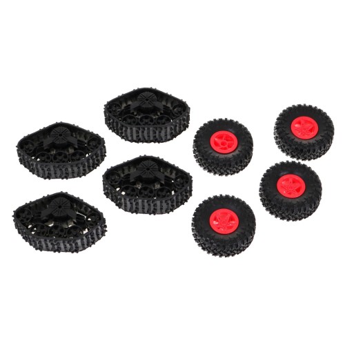 Diaľkovo ovládaný Crawler 2v1 pre deti 8+ Vymeniteľné kolesá + pásové pohony Pohon 4x4