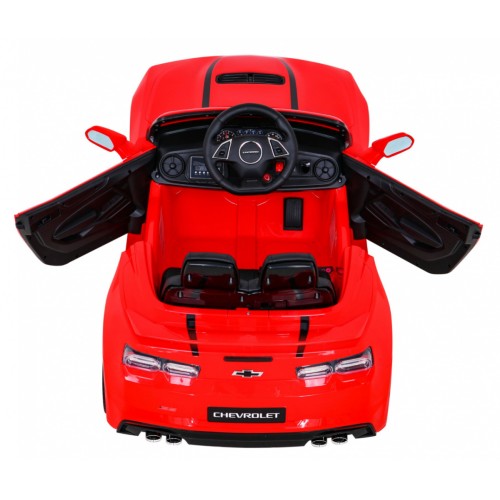 Chevrolet Camaro 2SS na batériu Červený + Ovládač + Kolesá EVA + Pomalý štart + Zvuky Svietidlá